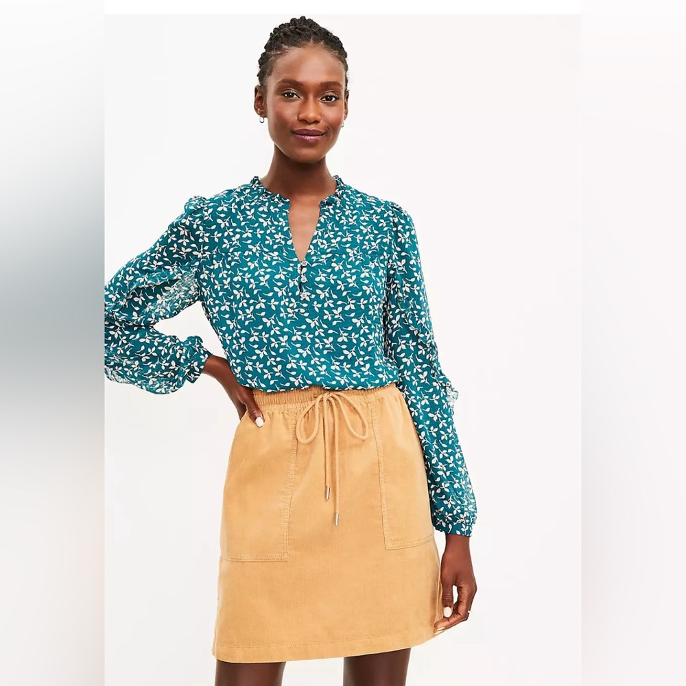 LOFT Corduroy Jogger Skirt